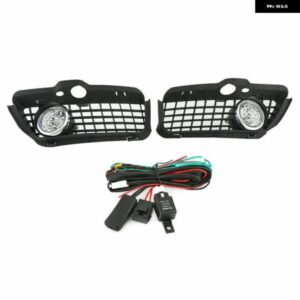 1ペア 車用フロント バンパー LED フォグランプ グリル カバー VW ゴルフ ジェッタ MK3 カブリオ 1993-1998 ホワイト DRL ドライビング LED フォグライト