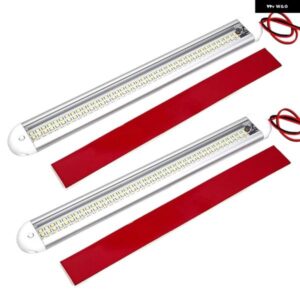 120LED 車内 ライトバー ストリップ オン/オフスイッチ付き トラック RV バン 大型 トラック ボート キャンピングカー 読書灯 12V-85V 2個