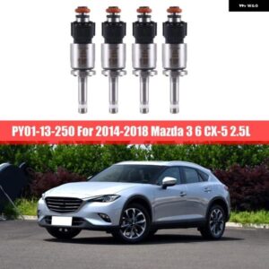 4個 燃料噴射 インジェクター 車用燃料 インジェクター PY01-13-250 2014-2018 マツダ 3 6 CX-5 2.5L