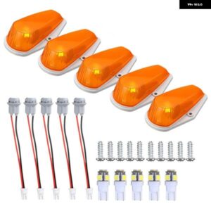 5個入り 車キャブ ルーフ マーカーライト クリアランス フォード トラック SUV T10 ランニングランプ レンズ ランプ アンバー 車 アウター ライト