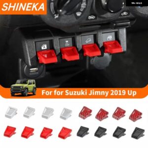 ABS 車用ウィンドウリフトスイッチ ボタン 拡張デコレーションカバー ステッカー SUI JIMNY 2019-2024年以降内装アクセサリー