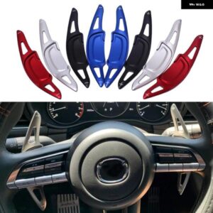 1ペア ステアリングホイール ギア シフト パドル シフター マツダ3 MAZADA3 CX30 CX-30 2020 2021 2022 アルミ 合金 パドルエクステンション