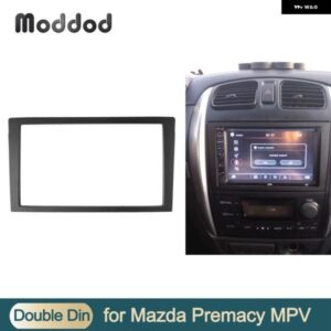ダブル2DINフェイシア マツダ MPV プレマシー ラジオ DVD ステレオ パネル ダッシュ マウント キット CDプレート再取り付け トリム フレーム ベゼル
