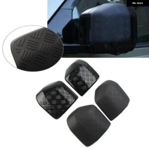 2個 車 外装 リアビューミラー カバー トリム アクセサリー ランドローバー ディフェンダー 90 110 2020 - 23 マット/光沢ブラック