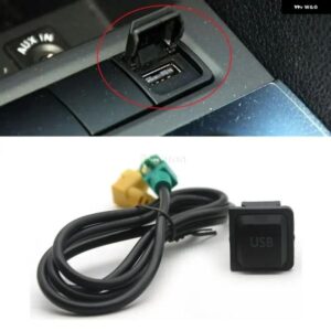 USB AUXスイッチソケット アダプター ワイヤー付き VW ゴルフ 6ナビゲーションRCD510 RCD310 ゴルフ GTI R MK5 MK6ジェッタ5KD035724