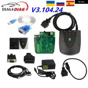 V3.104.24 HDS HIM ホンダ 診断 システム ツール ホンダ インターフェース モジュール + RS232 OBD2スキャナー サポート 多機能