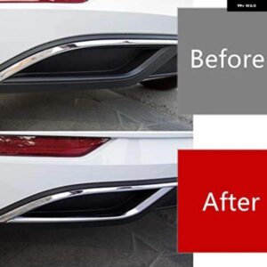 VW フォルクスワーゲン ゴルフ 7 MK7 ハッチバック 2018 2019 2020 ステンレス リアマフラー フレーム ストリップ カバー トリム カー スタイリング