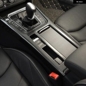 LHD VW フォルクスワーゲン パサート B8 / アルテオン / ワゴン 2015-2022 カーボン スタイル ギア シフト ボックス カップ ホルダー パネル カバー トリム