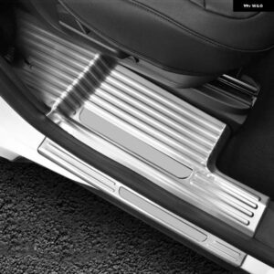 フォード エクスプローラー 2020 - 24 ステンレス ドアシル スカッフプレート ペダルエントリーガード プロテクター ステッカー トリム カー スタイリング