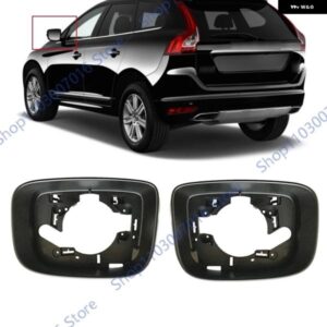 バックミラー フレーム ケース ボルボ XC60 2009 - 17 カーウィングドアサイドエクステリア トリム ハウジング