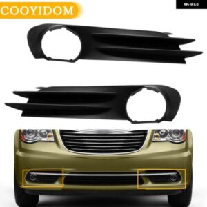 フォグランプ フレーム ヘッドライト カバー フロント バンパー ホールドライビングランプ トリム クライスラー タウンカントリー2011 - 16