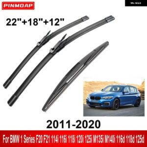3PCS カー ワイパー BMW 1シリーズ F20 F21 114I 116I 118I 2011-2020 フロントリア ワイパー ブレード ブラシ 自動車アクセサリー