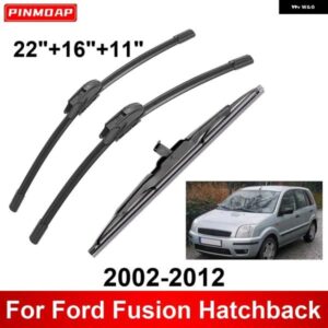 3PCS カー ワイパー フォード フュージョン ハッチバック 2002-2012 フロントリア ワイパー ブレード ブラシ 自動車アクセサリー 2002 2003 2004