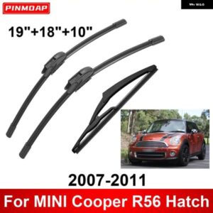 3PCS カー ワイパー MINI COOPER R56 ハッチ 2007-2011 フロントリア ワイパー ブレード ブラシ 自動車アクセサリー 2007 2008 2009