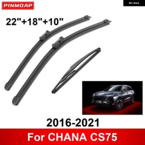 3PCS カー ワイパー CHANA CS75 2016-2021 フロントリア ワイパー ブレードブラシ 自動車アクセサリー 2016 - 21