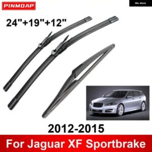 3PCS カー ワイパー ジャガー XF スポーツブレーキ 2012-2015 フロントリア ワイパー ブレード ブラシ 自動車アクセサリー 2012 - 15