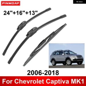 3PCS 車用 ワイパー シボレー キャプティバ MK1 2006-2018 フロント リア ワイパー ブレード ブラシ 自動車アクセサリー 2006 - 09