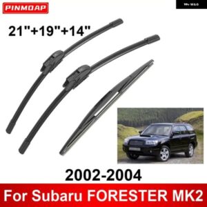3PCS カー ワイパー スバル フォレスター MK2 2002-2004 フロントリア ワイパー ブレード ブラシ 自動車アクセサリー 2002 2003 2004