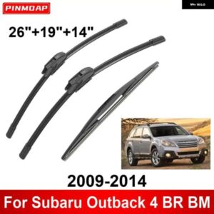 3PCS カー ワイパー スバル アウトバック 4 BR BM 2009-2014 フロントリア ワイパー ブレード ブラシ 自動車アクセサリー 2009 2010 2011
