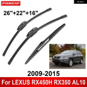3PCS カー ワイパー レクサス RX450H RX350 AL10 2009-2015 フロントリア ワイパー ブレード ブラシ 自動車アクセサリー 2009 2010