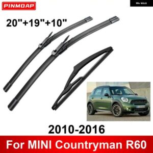 3PCS カー ワイパー MINI COUNTRYMAN R60 2010-2016 フロントリア ワイパー ブレード ブラシ 自動車アクセサリー 2010 2011 2012