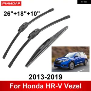 3PCS カー ワイパー ホンダ HR-V ヴェゼル 2013-2019 フロントリア ワイパー ブレード ブラシ 自動車アクセサリー 2013 - 16