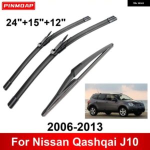 3PCS 車 ワイパー 日産 キャシュカイ J10 2006-2013 フロントリア ワイパー ブレード ブラシ 自動車アクセサリー 2006 - 10