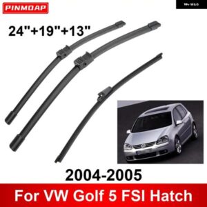 3PCS 車 ワイパー VW ゴルフ 5 FSI ハッチ 2004-2005 フロントリア ワイパー ブレード ブラシ 自動車アクセサリー 2004 2005