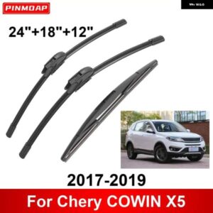 3PCS カー ワイパー CHERY COWIN X5 2017-2019 フロントリア ワイパー ブレードブラシ 自動車アクセサリー 2017 2018 2019
