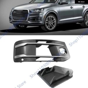 フォグランプ グリル アウディ Q7 2016 - 19 フォグランプ シェード フォグランプ グリル フロント バンパー クローム ベゼル インサート 4M0807151