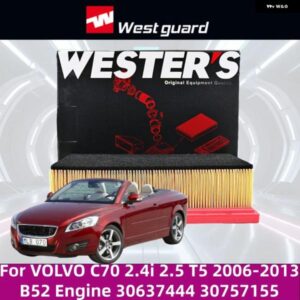 ボルボ C70 2.4I 2.5 T5 2006-2013 B52 エンジン ボルボMA9521エア フィルター 高性能カーアクセサリー 30637444 30757155