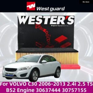 ボルボ C30 2006-2013 2.4I 2.5 T5 B52 エンジン ボルボMA9521エア フィルター 高性能カーアクセサリー 30637444 30757155