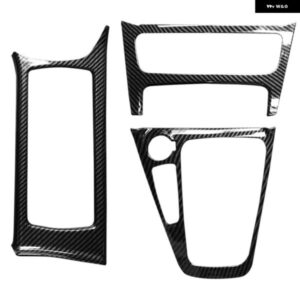 フォード フォーカス 2015-2018 MK3 ST カーボン ABS インナーセンター コンソール ギア シフト パネル カップ ホルダー カバー トリム