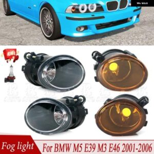 フロント バンパー フォグランプ ハロゲン バルブ 付き BMW 3シリーズ M5 E39 2001-2003 M3 E46 2002-2005 63177894017 63177894018