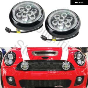2個 フロントバンパー LED DRL デイタイムランニングラリーライトハローリング ドライビングランプ フォグライト ミニクーパー R55 R56 R57 R58 R59
