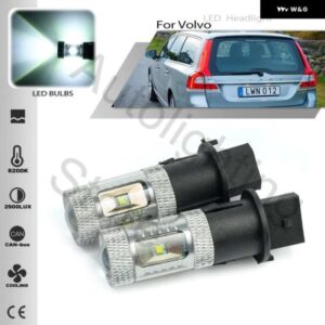 2個 ホワイト PH16W LED ヘッドライト 電球 VOLVOV70 XC70 AUDIA84E 車バックアップリバースライトウィンカーライト CANBUS
