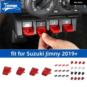 スズキ ジムニー 2019-24 アップ窓リフト スイッチボタン 装飾カバー インテリア