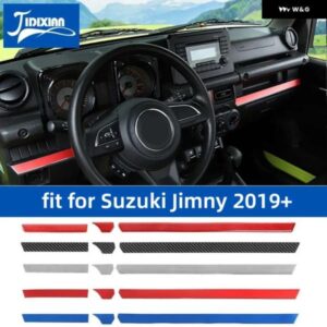スズキ カーセンターコンソール 装飾ストリップカバー トリム ジムニー 2019-24 アップインテリア