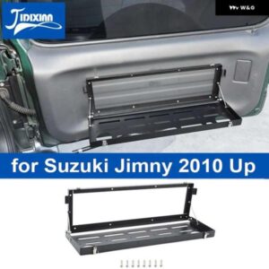 スズキ 車リアドア貨物キャリアキャリアテールゲート 折りたたみ収納ラックトレイ ジムニー 2010-2023 アップ
