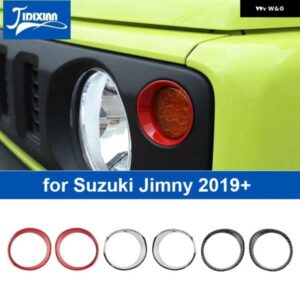 スズキ 車フロントウィンカーランプ信号装飾カバー ジムニー 2019-24 アップ 外装