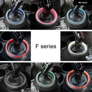 自動ギアシフトカバー ギアレバー装飾リング ミニクーパー S F54 F55 F56 F60 ステッカー インテリア