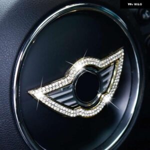 ステアリング ホイール センター装飾 ステッカー インテリアミニクーパー S F60 F54 F55 F56 R60 R58 R56 R55 スタイリング