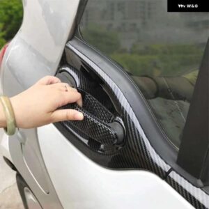 カーボン ABS プラスチック装飾スマート 453 フォーツーアウタードアハンドル内装 外装