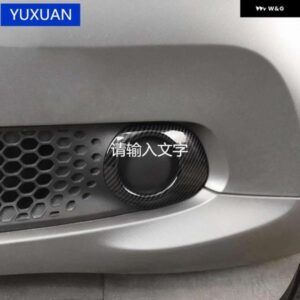 フロント フォグランプ 装飾カバー スマートフォーツー 453 フロントグリル ABS トリムカー 外装 スタイリング ステッカー