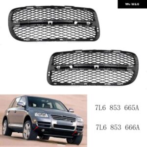 自動フロントバンパー フォグライト カバー バンパー アンダーグリル VW トゥアレグ 37773 2006 7L6853665A 7L6853666A
