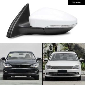 自動加熱フォールドウインカー 8PIN ミラー アセンブリ VW ジェッタ VI 2012-16-2018 5C7857507 5C7857508