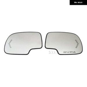 自動加熱ウイングリアミラーガラス キャデラック エスカレードシボリーアバランチ GMC シエラ 1500 2003-2007 88944391 88944392