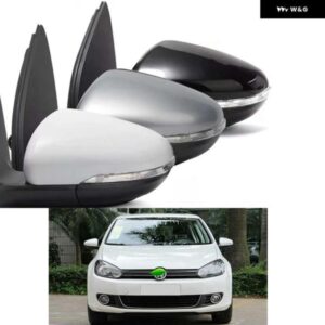 自動パワー加熱ダブルウインカーサイドミラー アセンブリ VW ゴルフ 6 MK6 40148 5KD857501 5KD857502