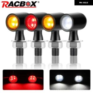 スズキ オートバイ ウィンカーライトアンバー赤白ブレーキライト DRL ミニ点滅インジケータライト ヤマハ ホンダ カワサキ