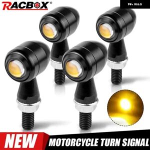 スズキ 12V 8MM オートバイ LED ウィンカーライトアンバーフラッシャーランプインジケータ信号ランプ ヤマハ カワサキ カフェレーサー